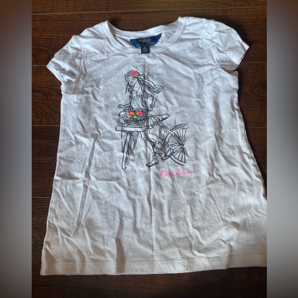 Girls polo t shirt size 6